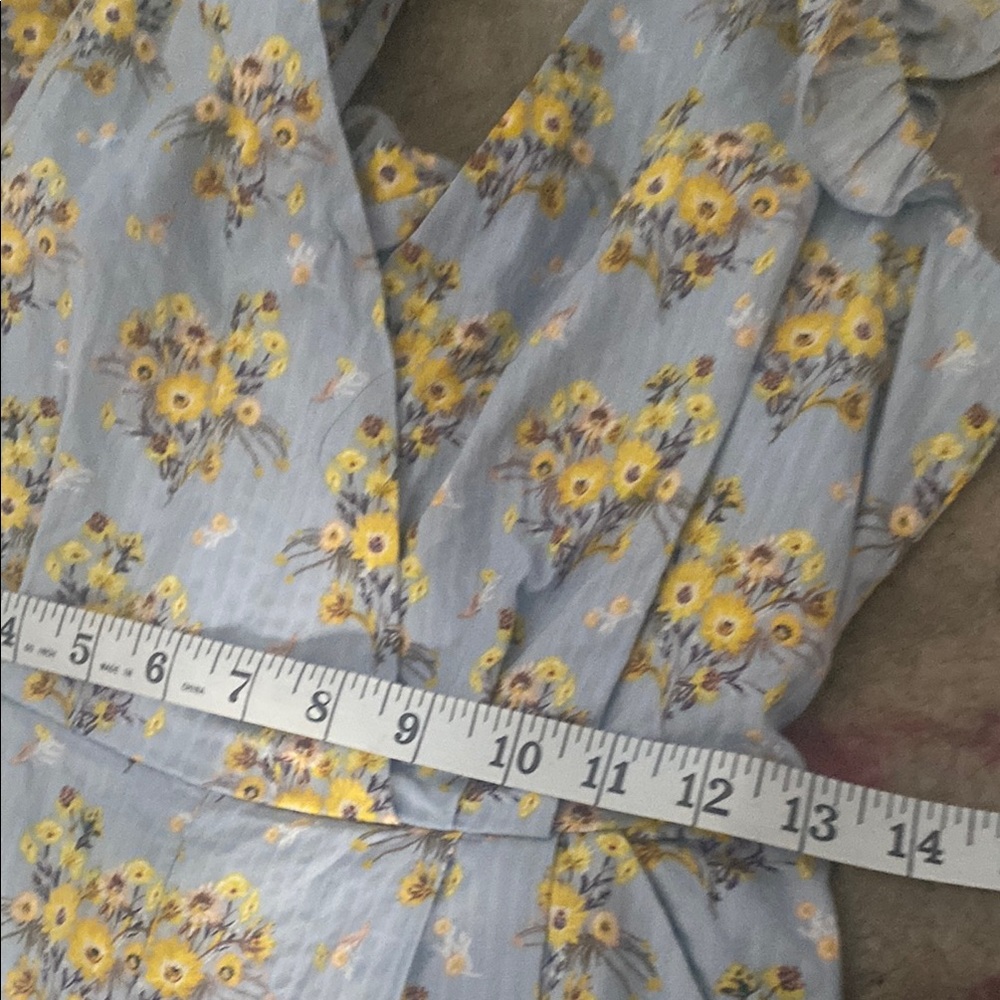 Floral Blue Jumpsuit - Picture 5 of 7